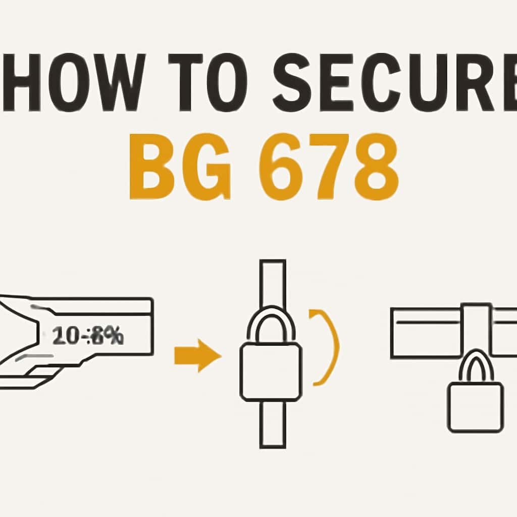 An educational graphic on securing BG 678 accounts.