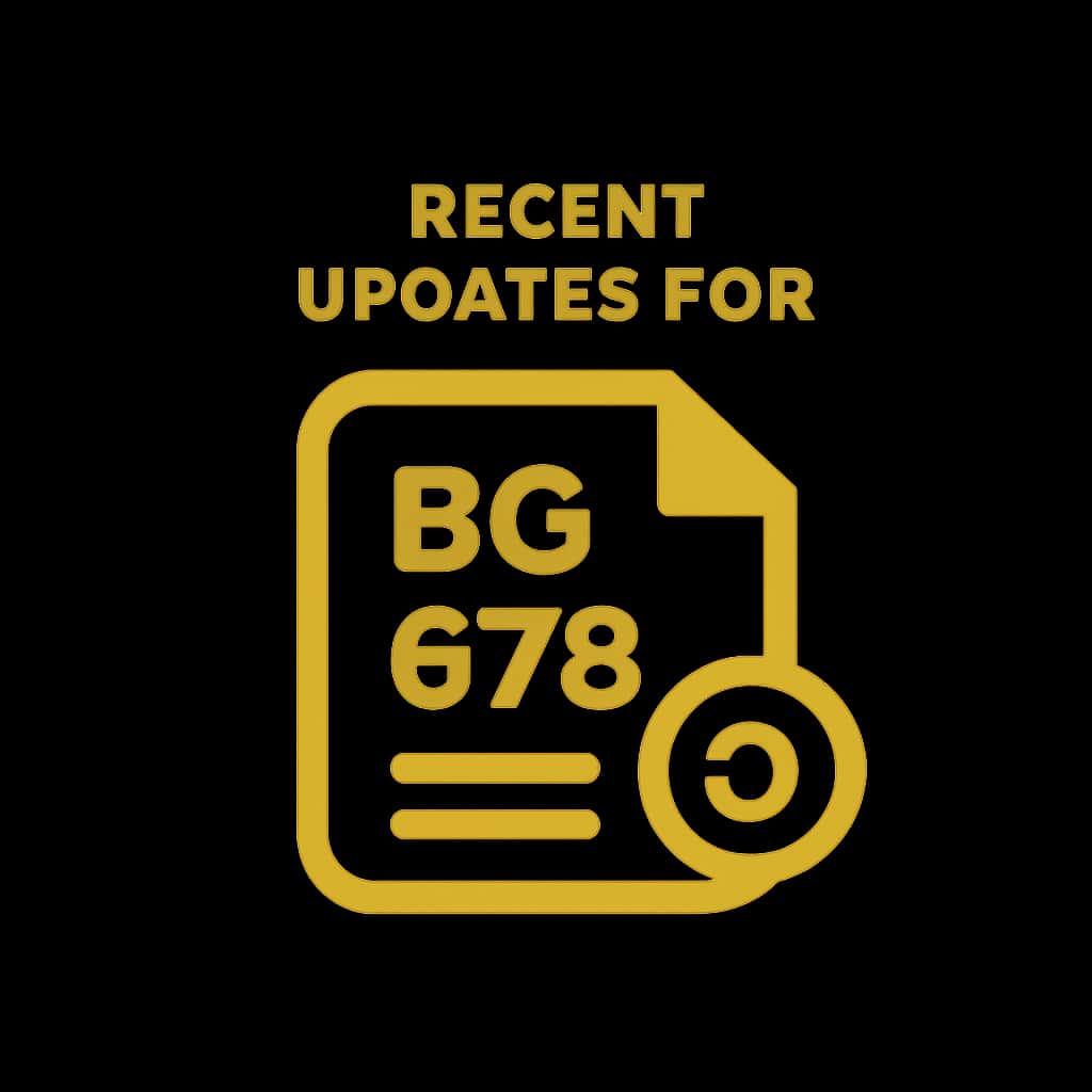 An icon representing recent updates for BG 678.