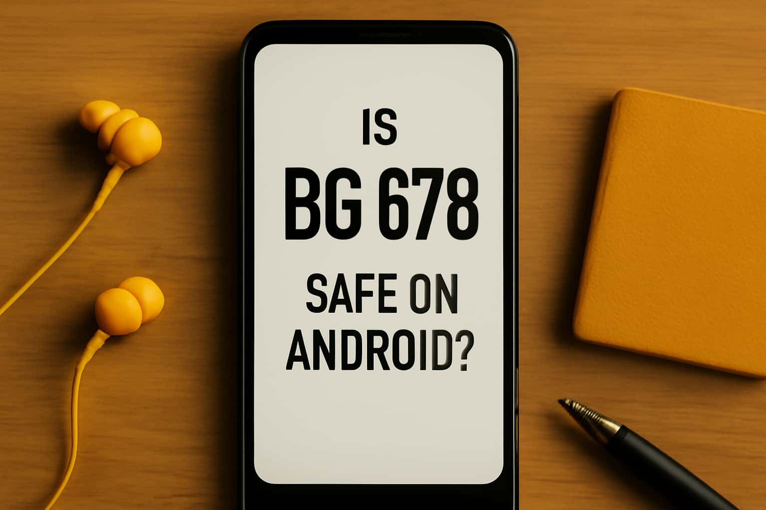 A safe and secure digital environment showcasing BG 678 on an Android device.