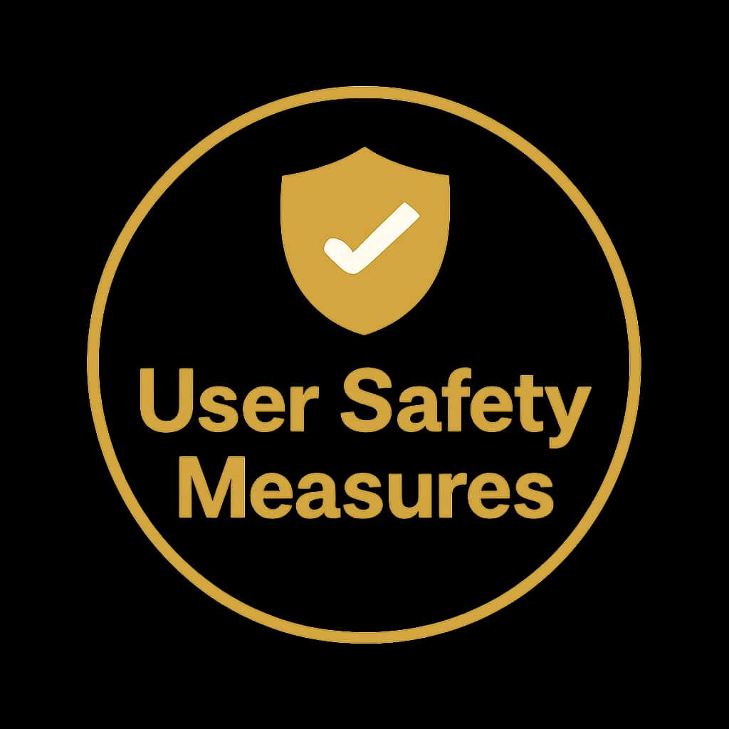An icon illustrating BG 678 User Safety Measures.
