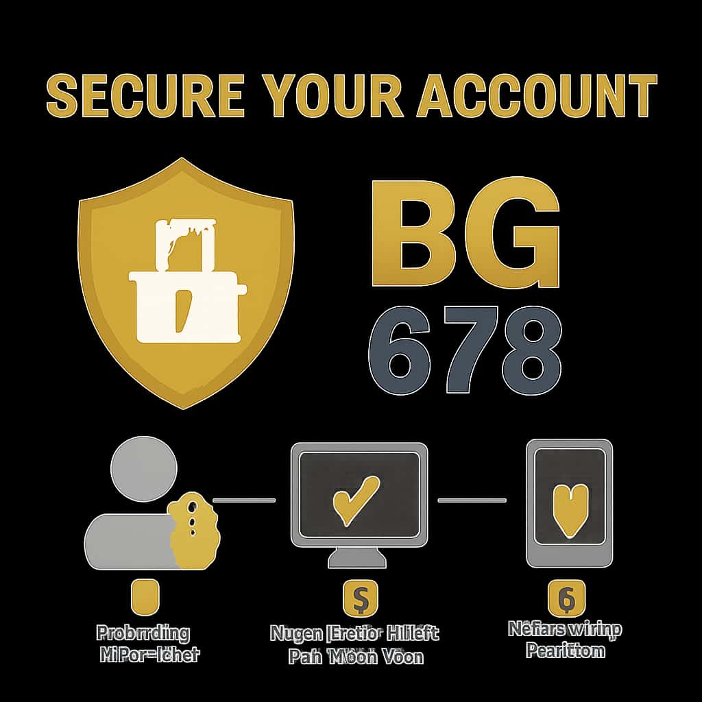 Illustration of account security procedures for BG 678.