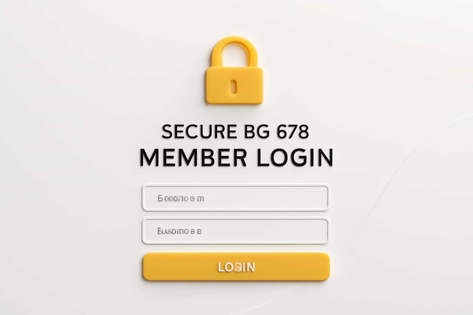 Secure BG 678 Member Login Interface